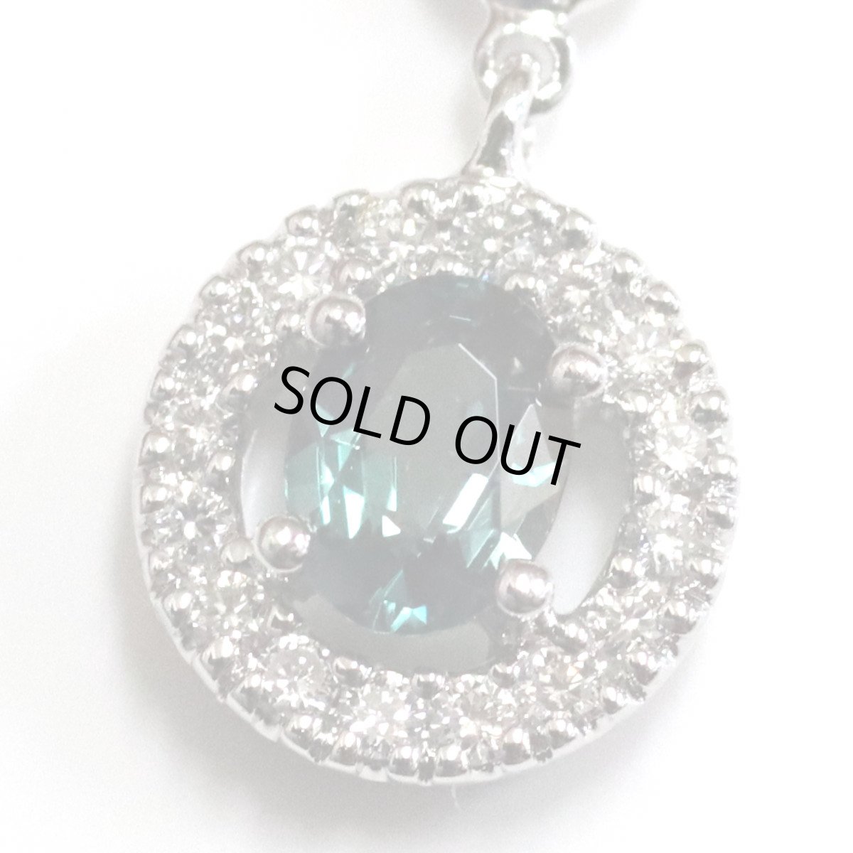 画像4: 750アレキサンドライトダイヤモンドネックレス A0.25 D0.19 3.7g (4)