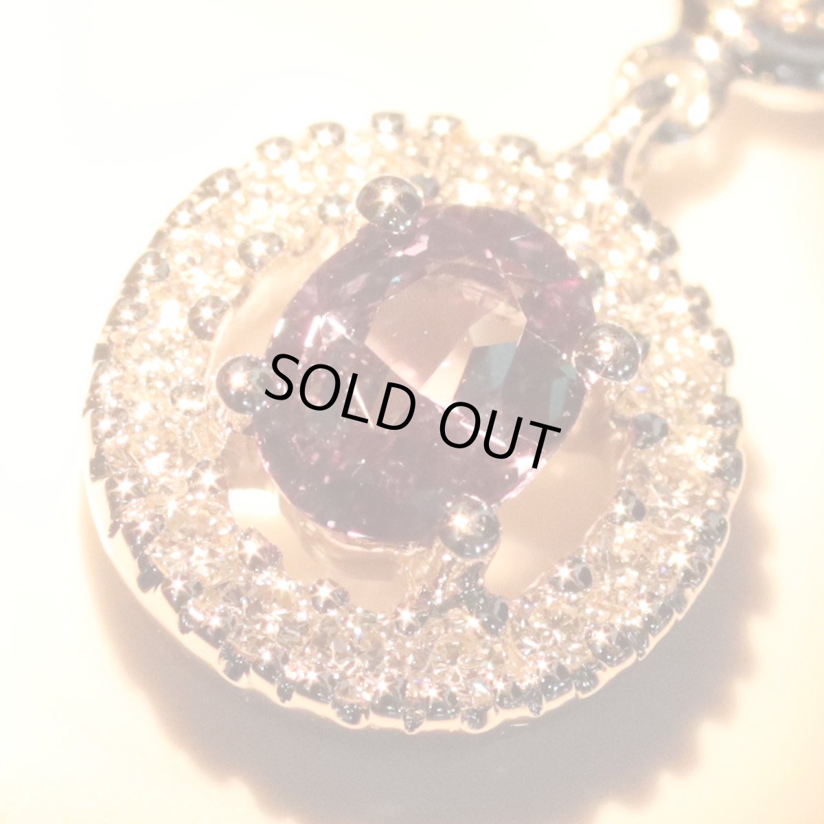 画像5: 750アレキサンドライトダイヤモンドネックレス A0.25 D0.19 3.7g (5)