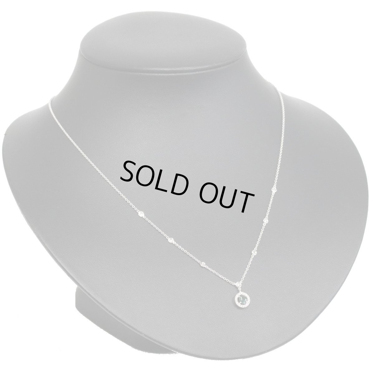 画像6: 750アレキサンドライトダイヤモンドネックレス A0.25 D0.19 3.7g (6)