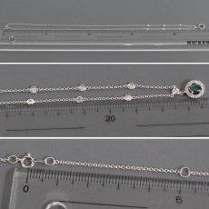 画像9: 750アレキサンドライトダイヤモンドネックレス A0.25 D0.19 3.7g (9)