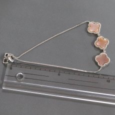 画像7: 18K/750ダイヤモンドシェルブレスレット フラワーモチーフ D0.87 9.8g (7)