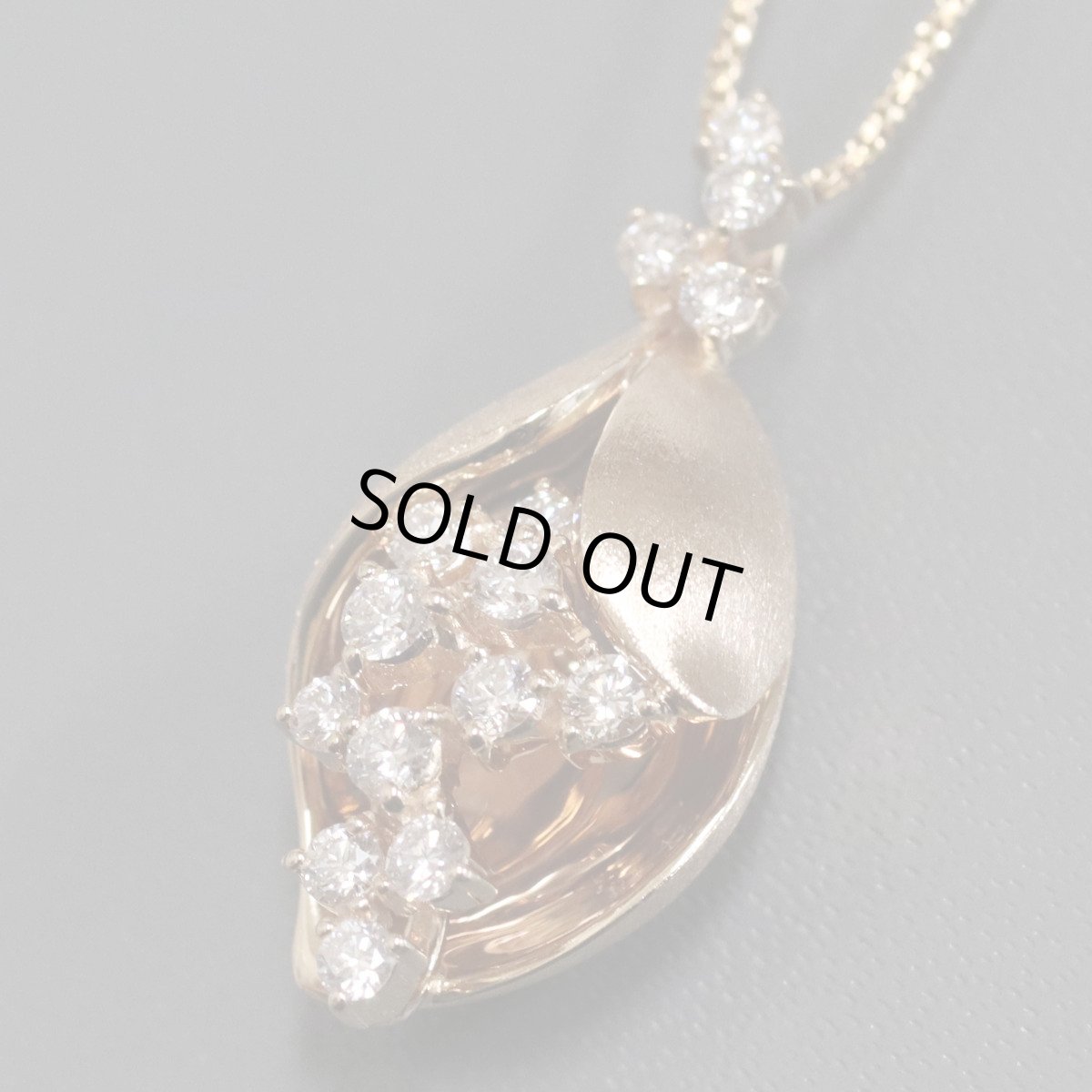 画像2: K18PGダイヤモンドペンダント D0.56 8.3g (2)