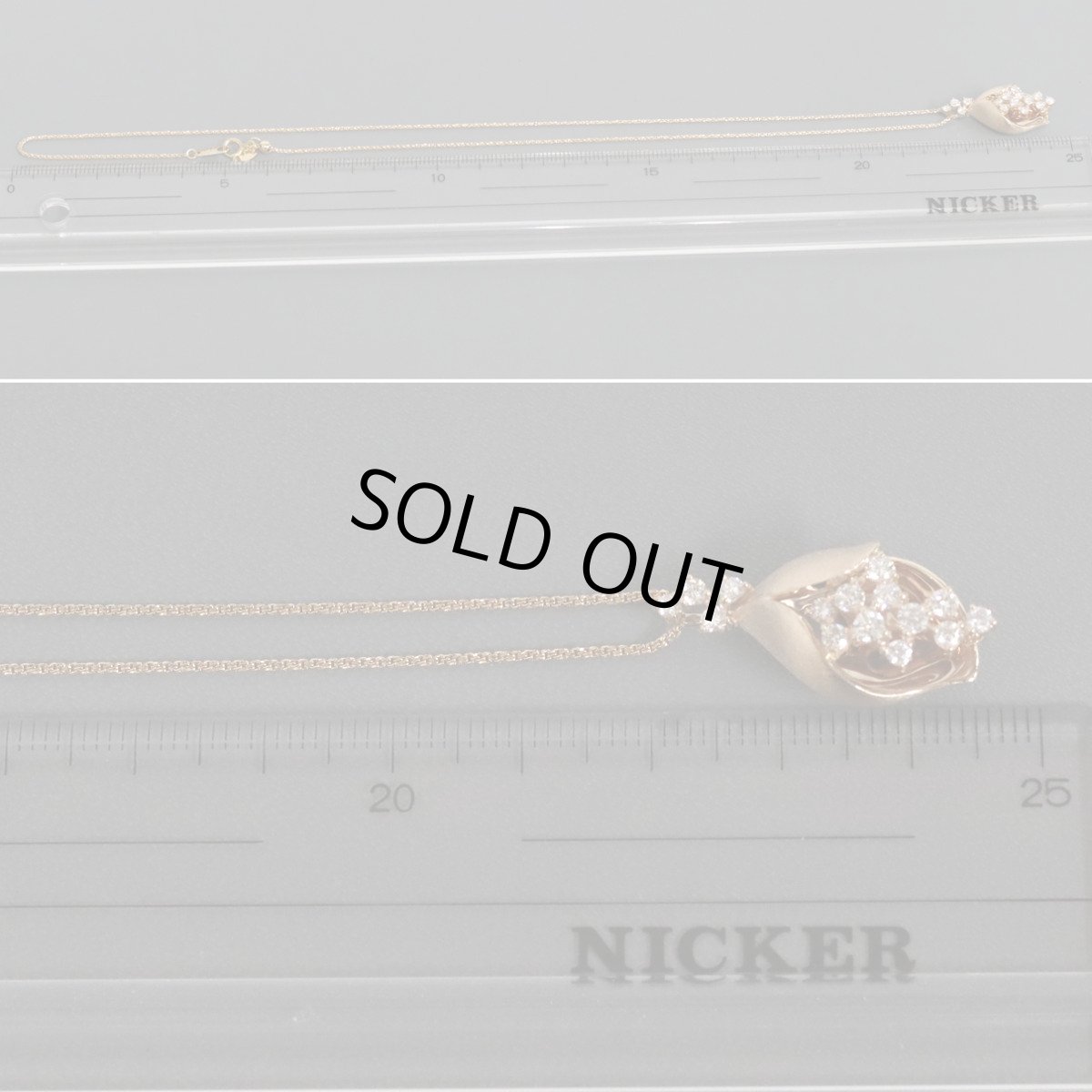 画像9: K18PGダイヤモンドペンダント D0.56 8.3g (9)