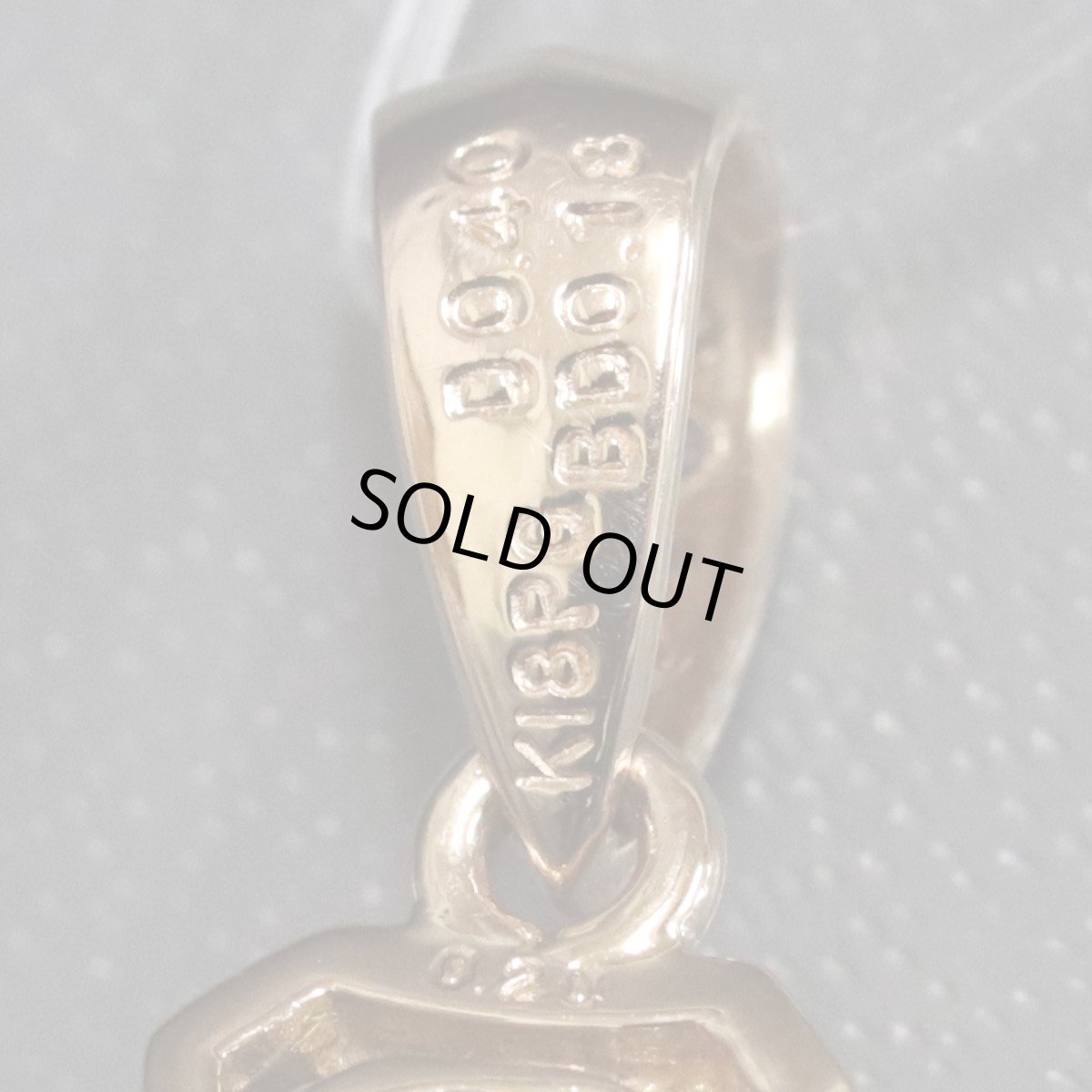 画像5: K18PGダイヤモンド/ブラックダイヤモンドペンダントトップ クロスモチーフ D0.20 D0.40 BkD0.18 3.9g (5)