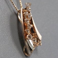 画像2: K18PGダイヤモンドペンダント D0.35 5.4g (2)