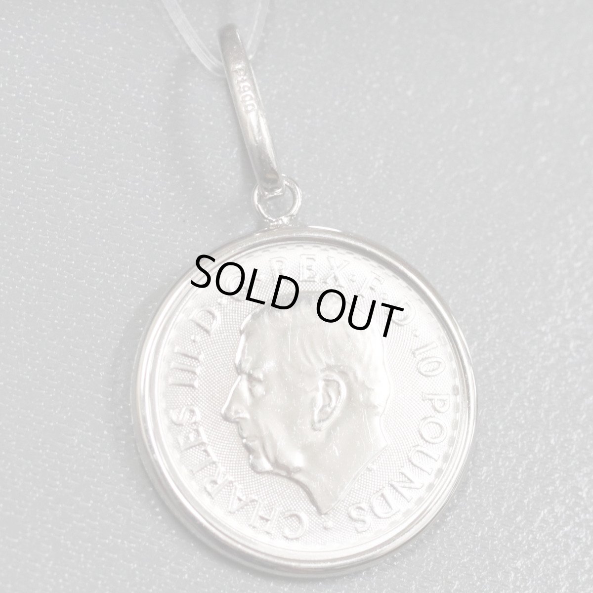 画像3: Pt999.5/Pt900ブリタニアコインペンダントトップ 1/10オンス 3.8ｇ (3)