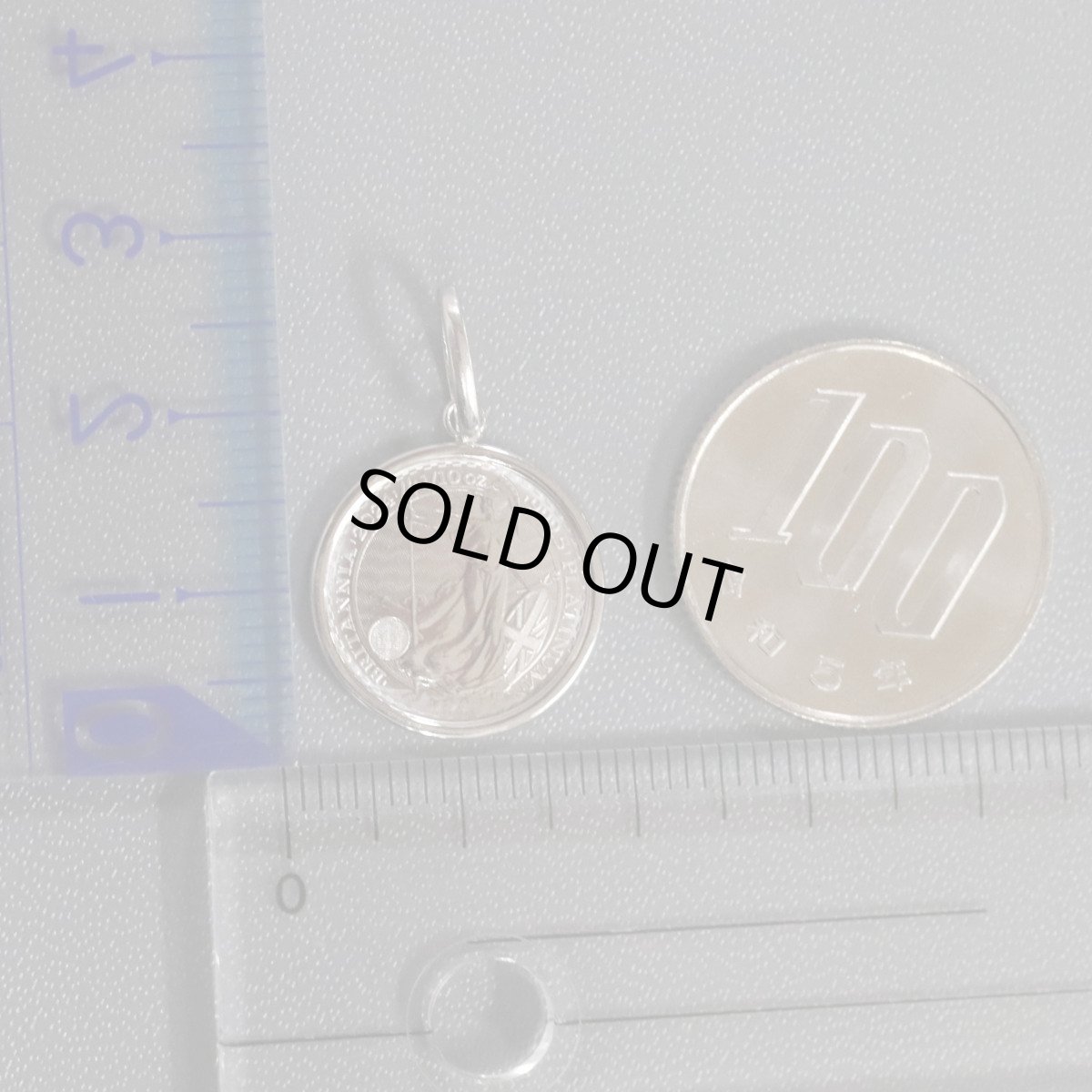 画像9: Pt999.5/Pt900ブリタニアコインペンダントトップ 1/10オンス 3.8ｇ (9)