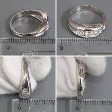 画像9: Pt900ダイヤモンドリング D1.028 3PD 8.4g #15 (9)