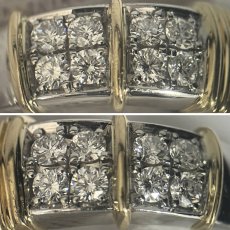 画像5: Pt950/K18ダイヤモンドリング D0.43 8.9ｇ #9.5 (5)