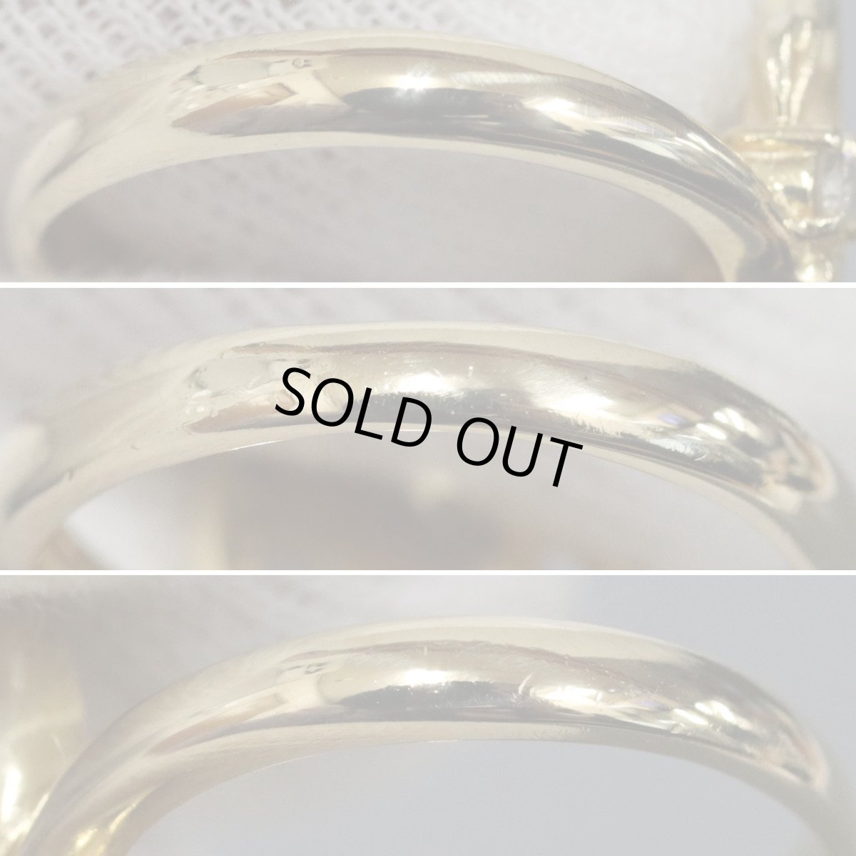 画像5: K18YG/WG/PGダイヤモンドリング 蝶々モチーフ D0.07 3.9g #10.5 (5)