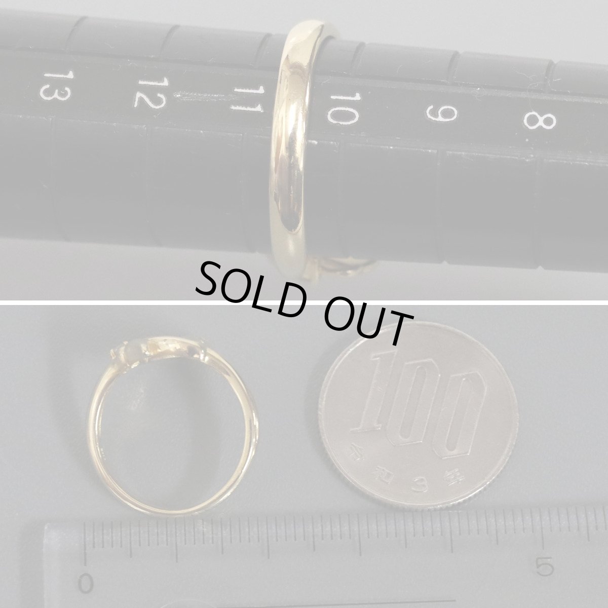 画像7: K18YG/WG/PGダイヤモンドリング 蝶々モチーフ D0.07 3.9g #10.5 (7)