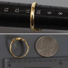 画像7: K18YG/WG/PGダイヤモンドリング 蝶々モチーフ D0.07 3.9g #10.5 (7)
