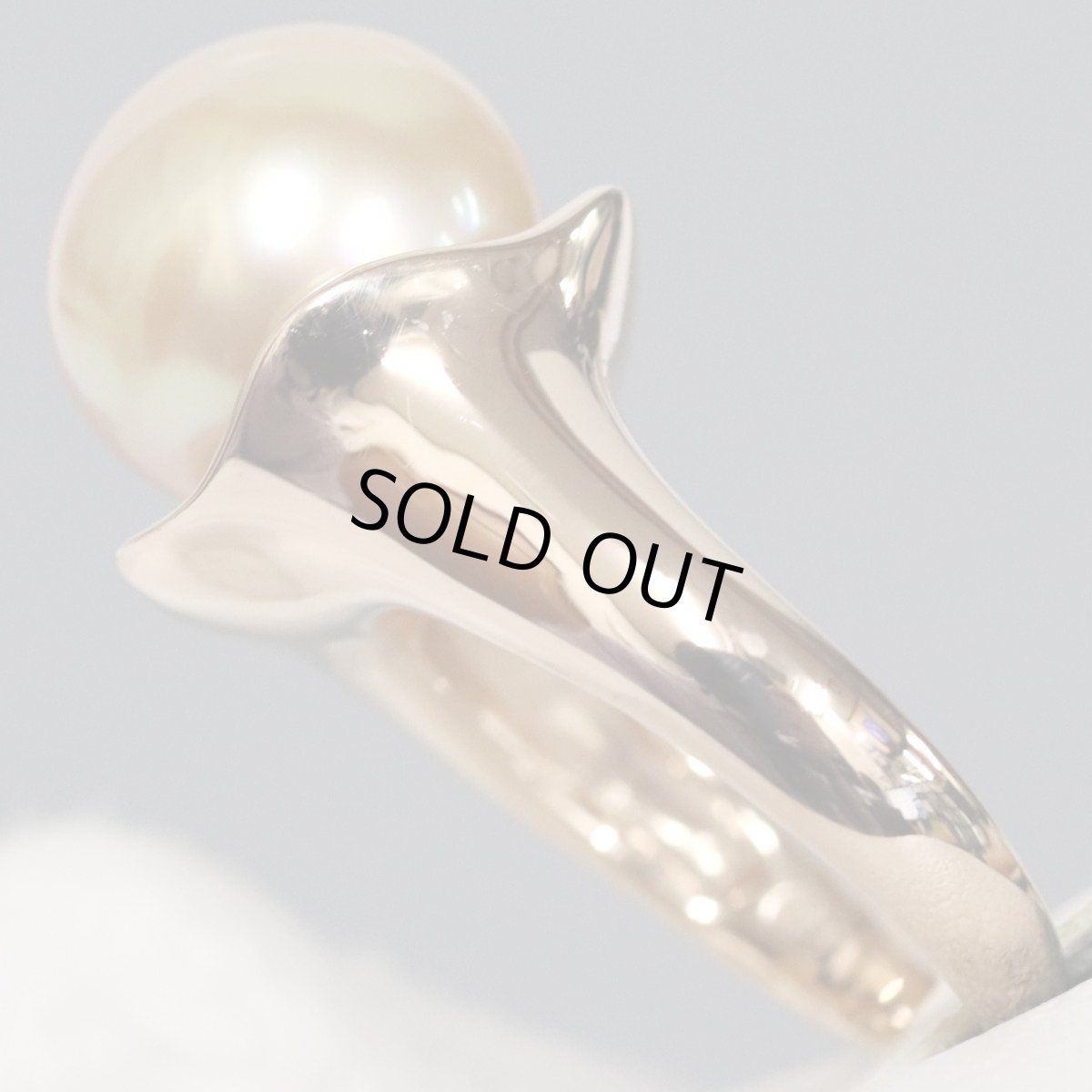 画像2: K18PGゴールデンパールリング 7.3g #8 11.0mm (2)