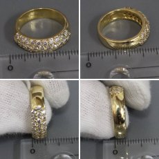 画像8: K18ダイヤモンドリング D1.00 5.8g #9.5 (8)