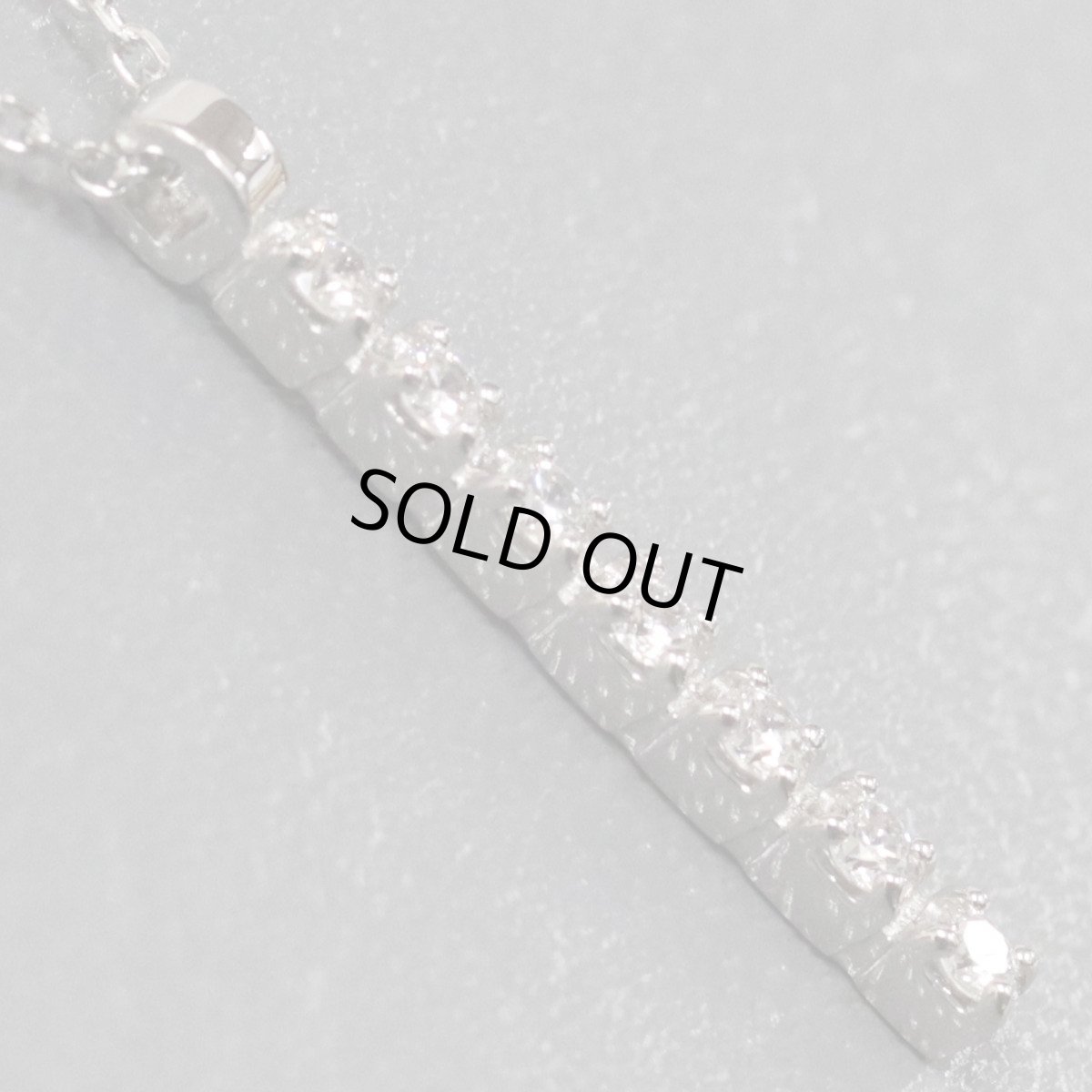 画像3: ヨンドシー Pt850ダイヤモンドネックレス 7PD 2.5g AJ付42cm 内外箱 (3)