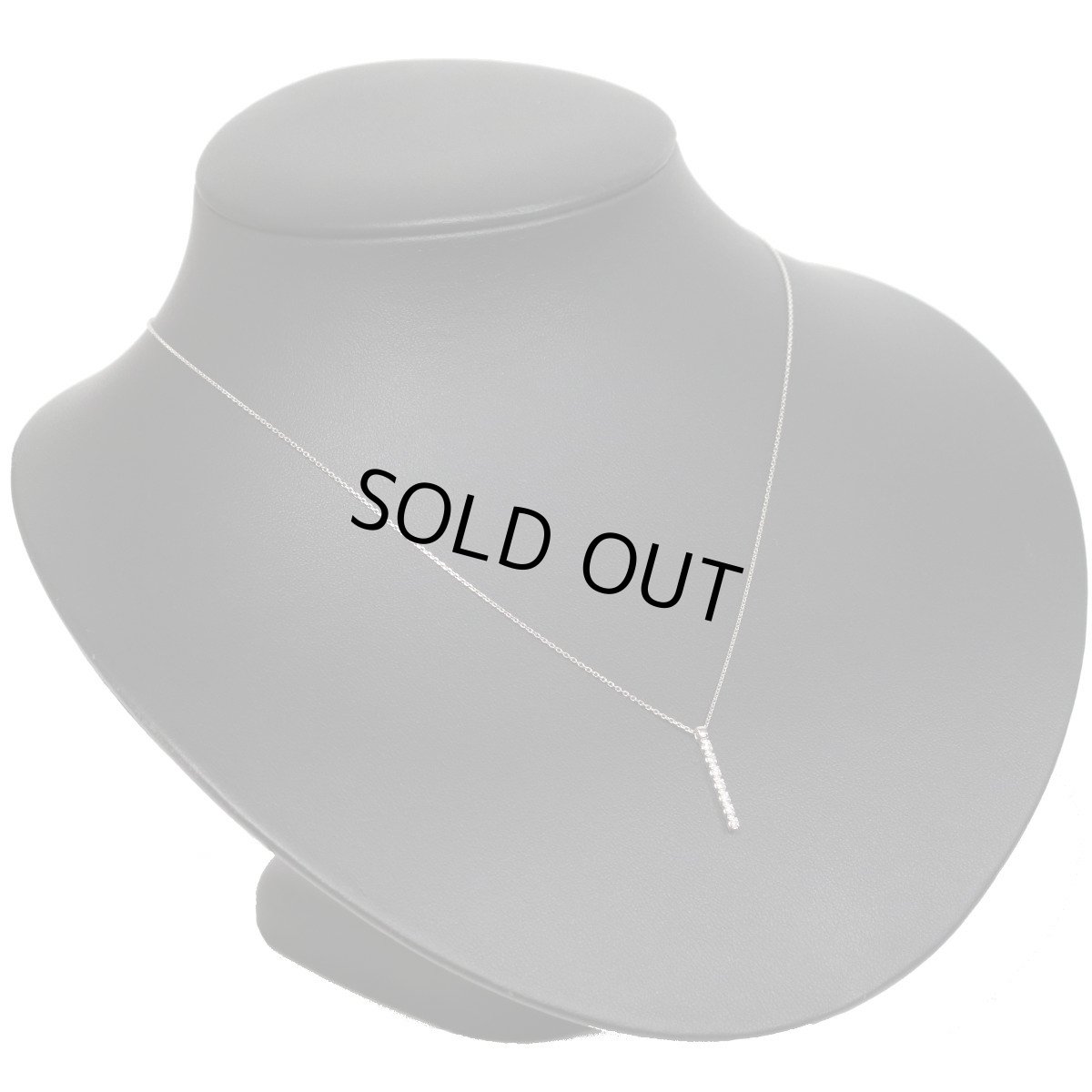 画像5: ヨンドシー Pt850ダイヤモンドネックレス 7PD 2.5g AJ付42cm 内外箱 (5)