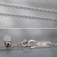 画像7: ヨンドシー Pt850ダイヤモンドネックレス 7PD 2.5g AJ付42cm 内外箱 (7)