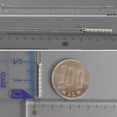 画像8: ヨンドシー Pt850ダイヤモンドネックレス 7PD 2.5g AJ付42cm 内外箱 (8)