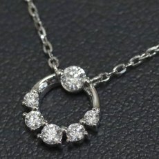 画像6: スタージュエリー Pt950ダイヤモンドネックレス D0.12 1.9g 40cm 内外箱 (6)