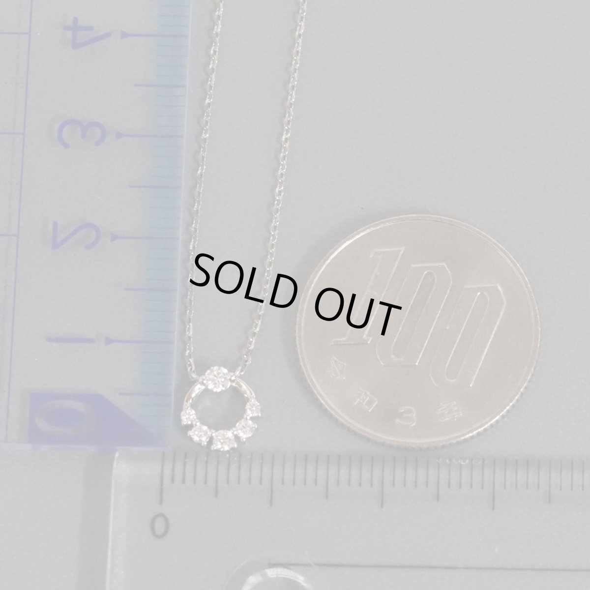 画像9: スタージュエリー Pt950ダイヤモンドネックレス D0.12 1.9g 40cm 内外箱 (9)