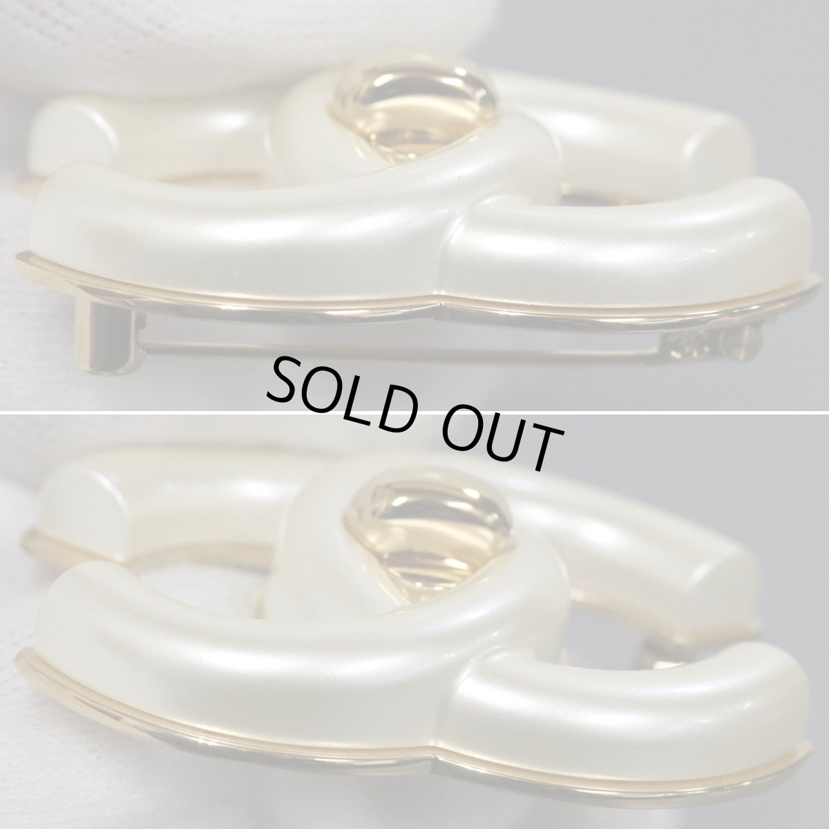 画像4: シャネル ココマーク フェイクシェル ターンロック ブローチ B24A 箱 (4)