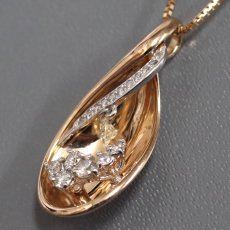 画像3: K18PG/WGダイヤモンドペンダント D0.10 D0.20 4.5g (3)