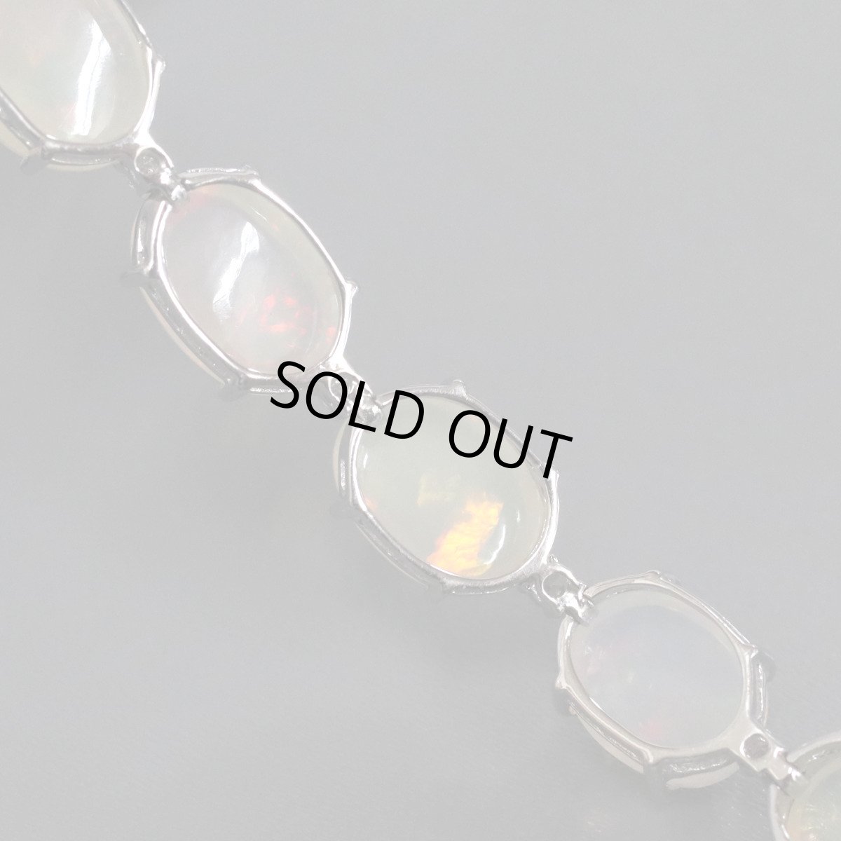 画像6: K18WGオパールダイヤモンドブレスレット O28.20 D0.45 17.4g 18cm (6)