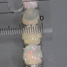 画像7: K18WGオパールダイヤモンドブレスレット O28.20 D0.45 17.4g 18cm (7)