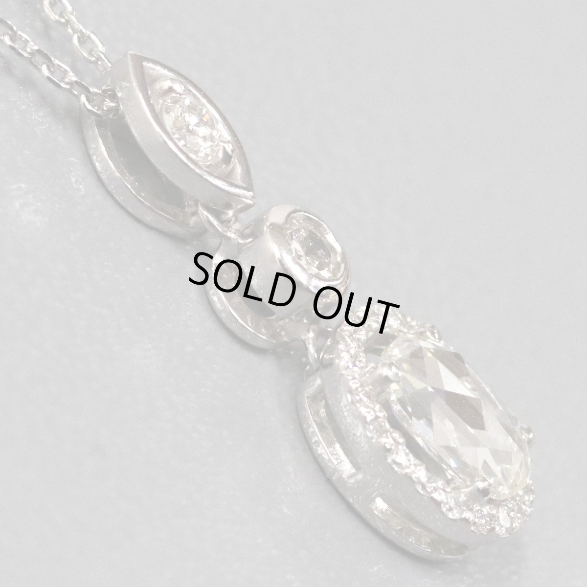 画像3: Pt900/850ダイヤモンドペンダント D0.50 D0.20 3.9g (3)