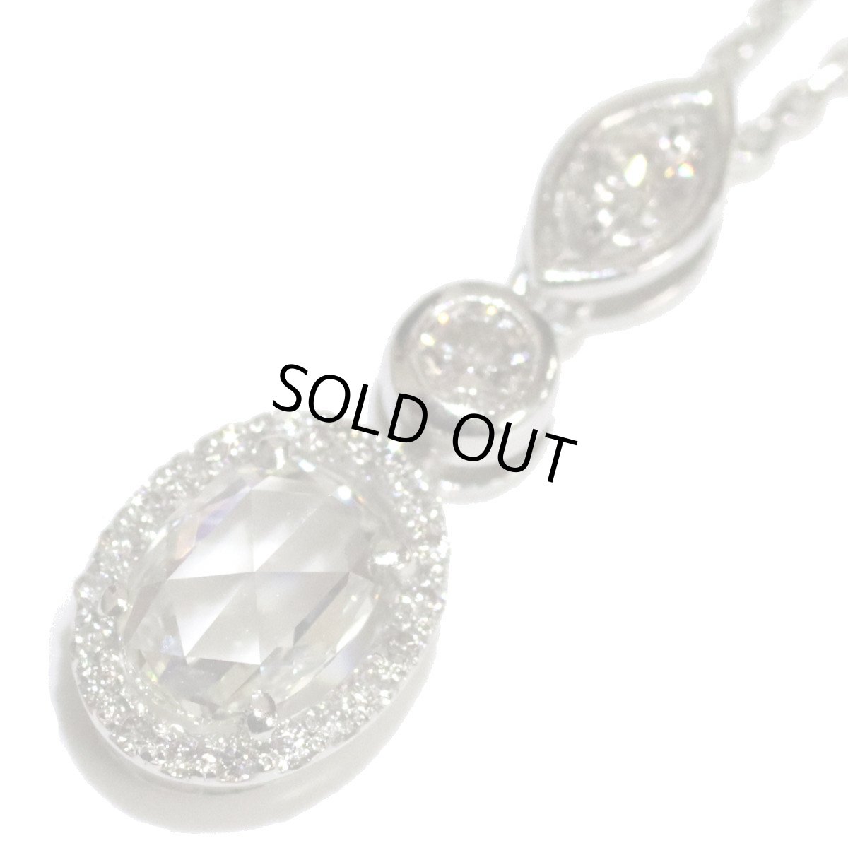 画像4: Pt900/850ダイヤモンドペンダント D0.50 D0.20 3.9g (4)