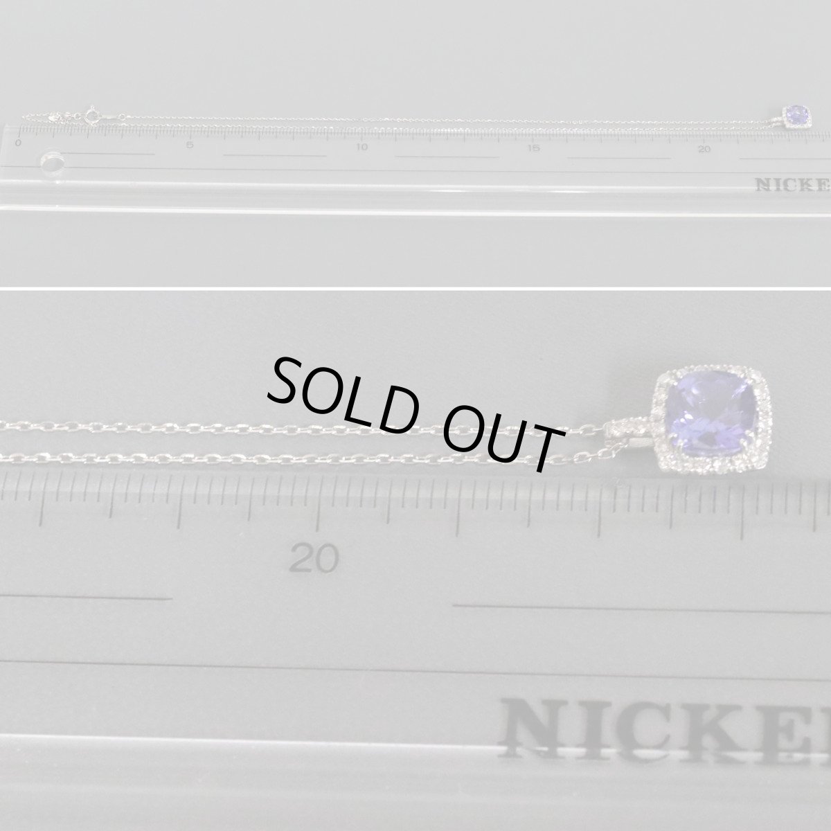 画像9: Pt900/850タンザナイトダイヤモンドペンダント TZ1.30 D0.12 2.8g (9)