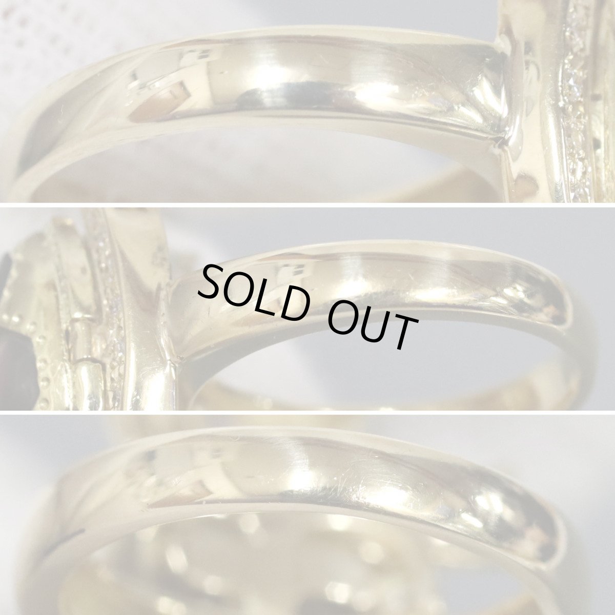 画像5: K18ダイヤモンドシェルリング 亀モチーフ D0.18 11.7g #11.5 (5)