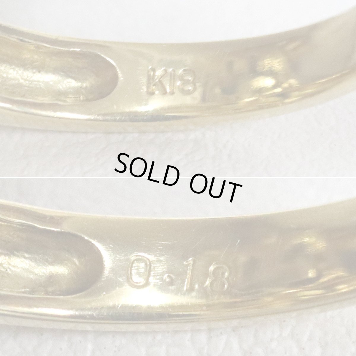 画像6: K18ダイヤモンドシェルリング 亀モチーフ D0.18 11.7g #11.5 (6)