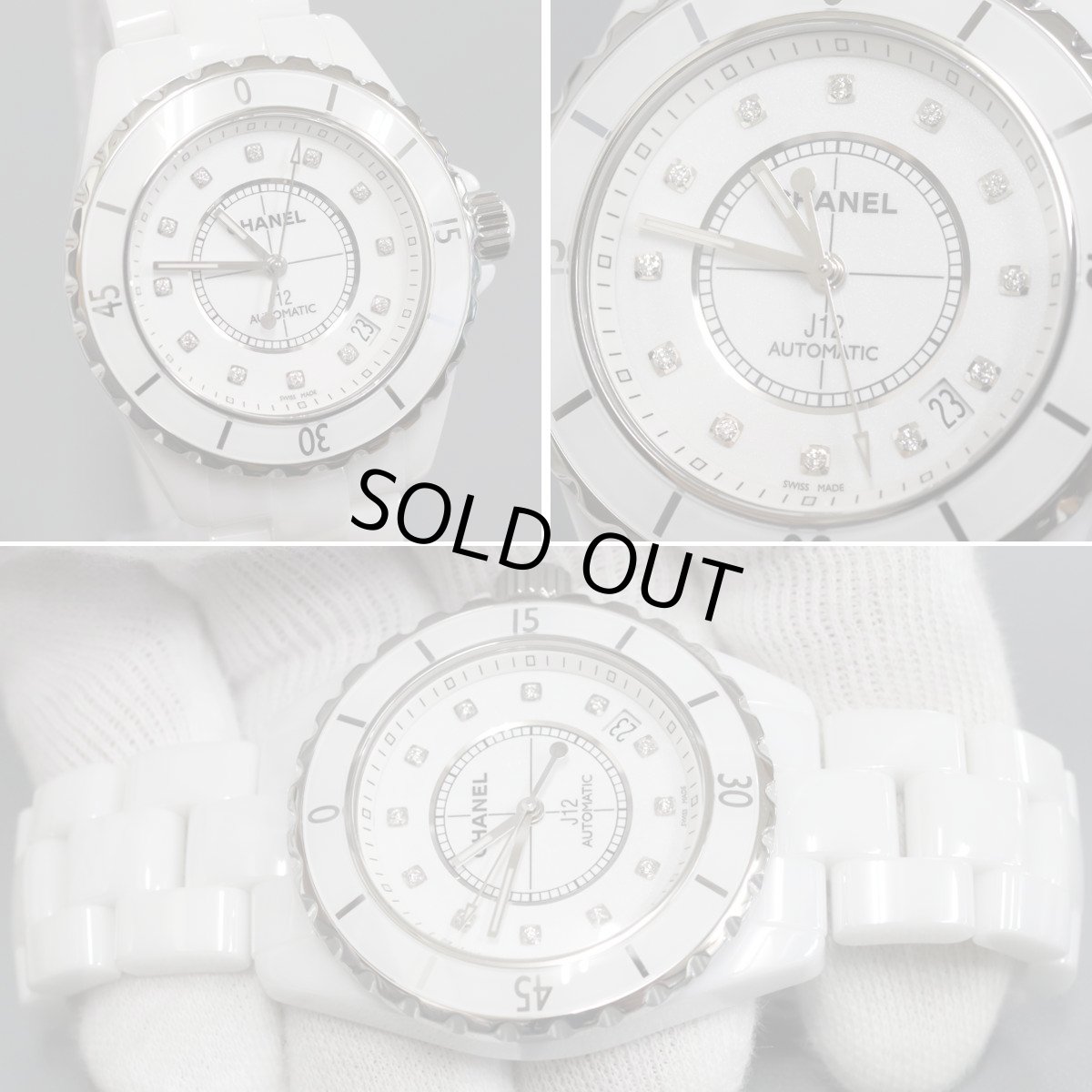 画像2: シャネル J12 12PD ホワイトセラミック 自動巻き(H1629) (2)