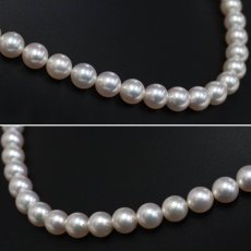 画像2: ミキモト パールネックレス シルバー金具 7.5-8.0mm 箱 保存袋 真珠 (2)