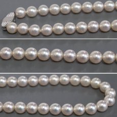 画像3: ミキモト パールネックレス シルバー金具 7.5-8.0mm 箱 保存袋 真珠 (3)