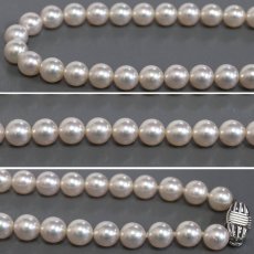 画像4: ミキモト パールネックレス シルバー金具 7.5-8.0mm 箱 保存袋 真珠 (4)