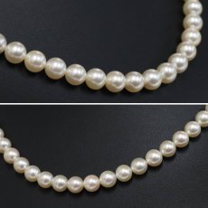 画像2: タサキ パールネックレス 約7.2-7.3mm シルバー金具 (2)