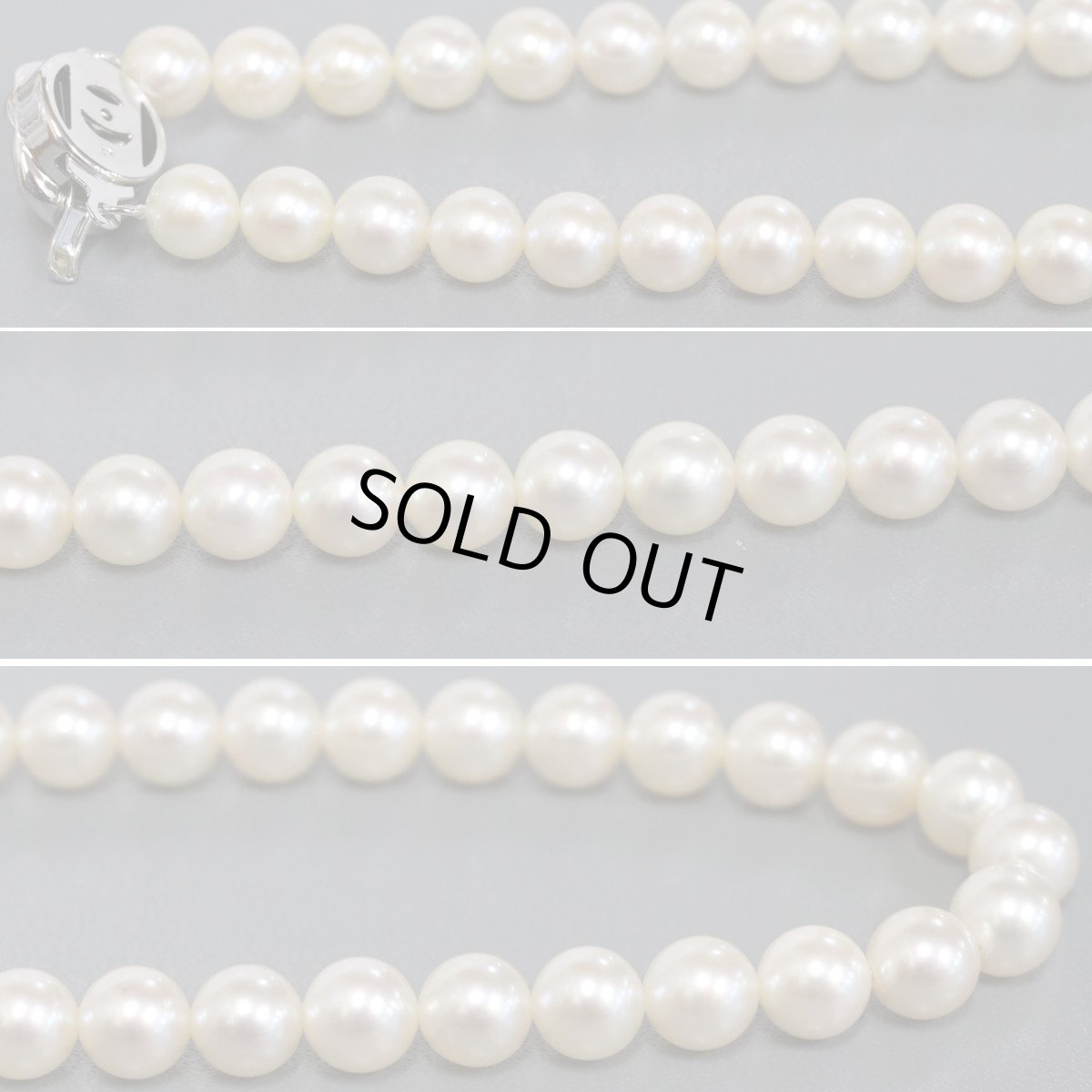 画像4: タサキ パールネックレス 約7.2-7.3mm シルバー金具 (4)