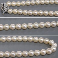 画像4: タサキ パールネックレス 約7.2-7.3mm シルバー金具 (4)