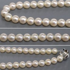 画像5: タサキ パールネックレス 約7.2-7.3mm シルバー金具 (5)
