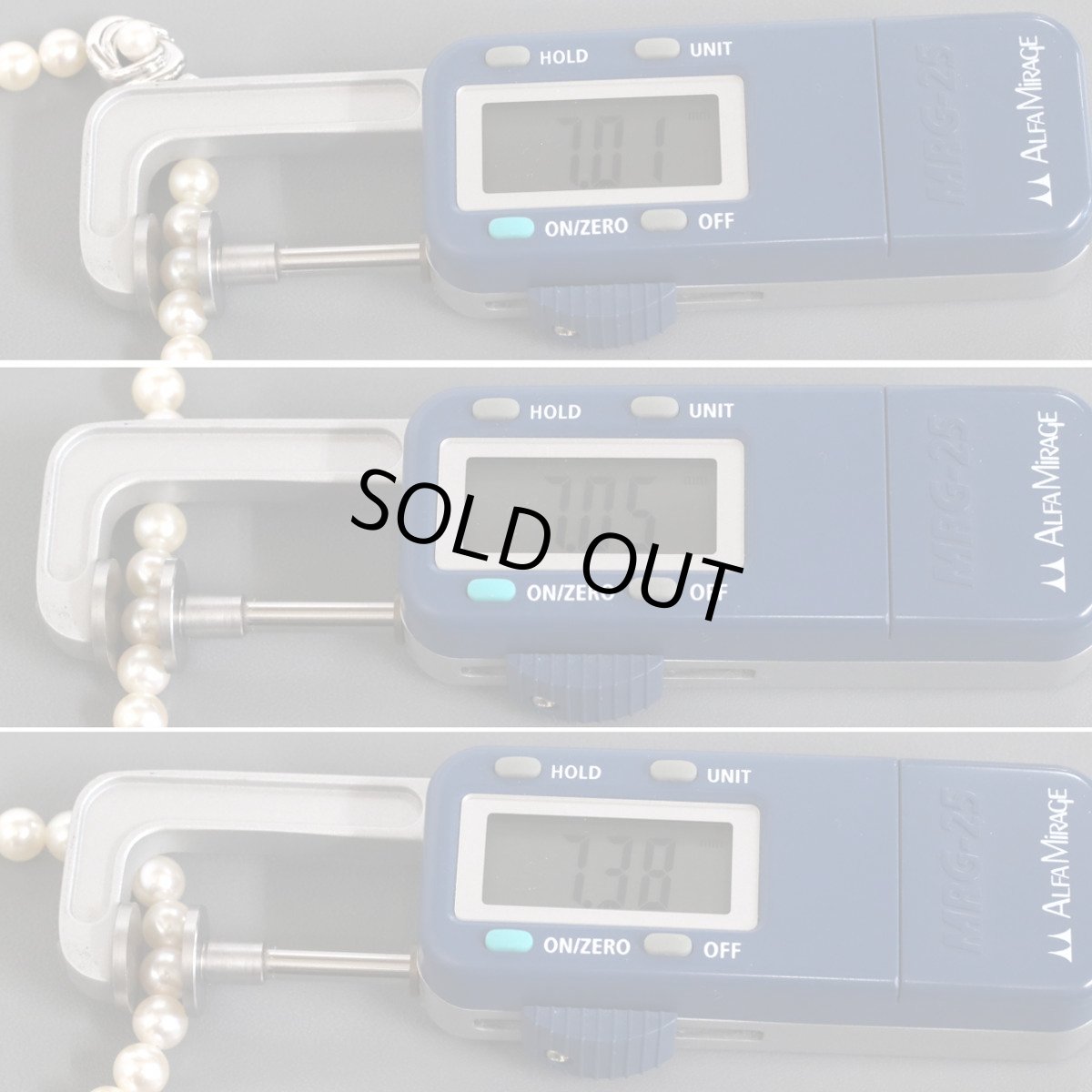 画像7: タサキ パールネックレス 約7.2-7.3mm シルバー金具 (7)