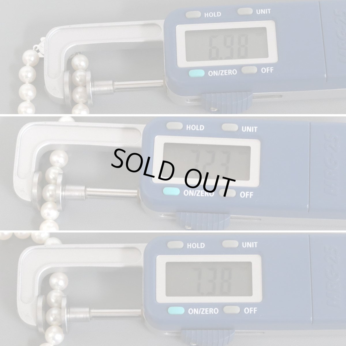 画像6: ミキモト パールネックレス シルバー金具 約7.1-7.3mm 内外箱 (6)