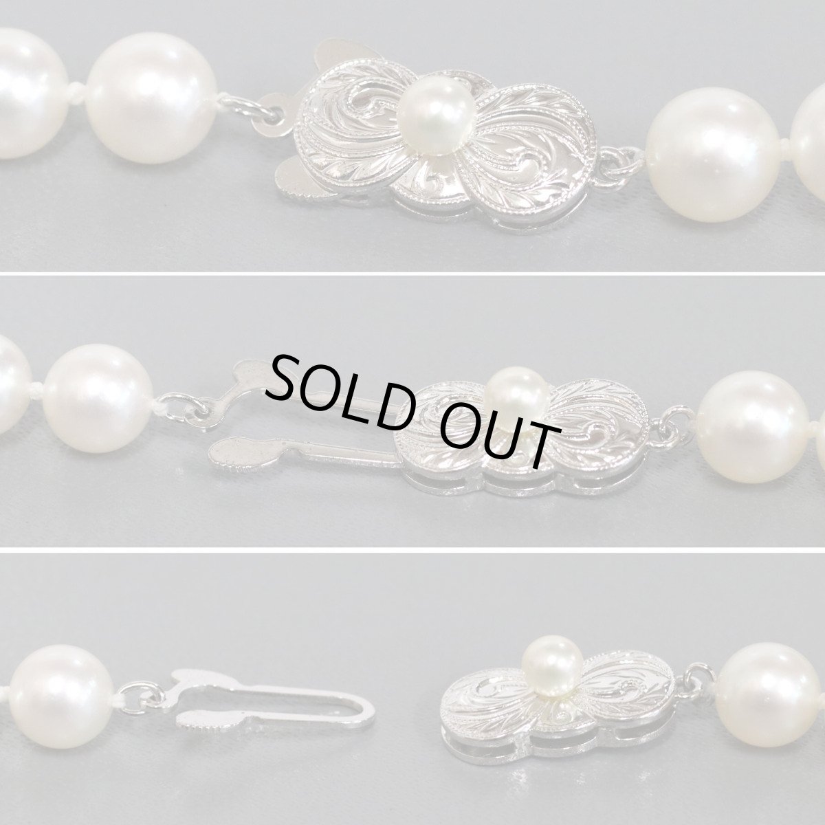 画像7: ミキモト パールネックレス シルバー金具 約7.1-7.3mm 内外箱 (7)