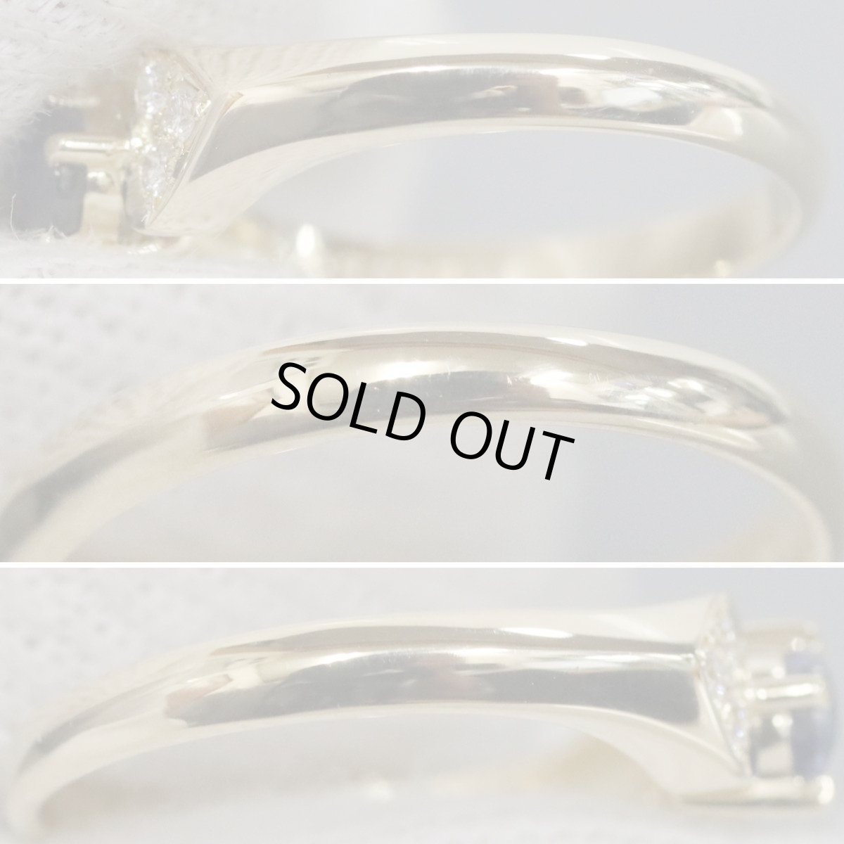 画像6: ミキモト K18サファイアダイヤモンドリング S0.23 D0.08 2.9g #8.5 ソーティング (6)