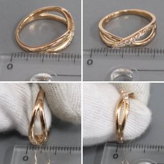 画像8: ヨンドシー K18PGダイヤモンドリング 3.2g #11 (8)