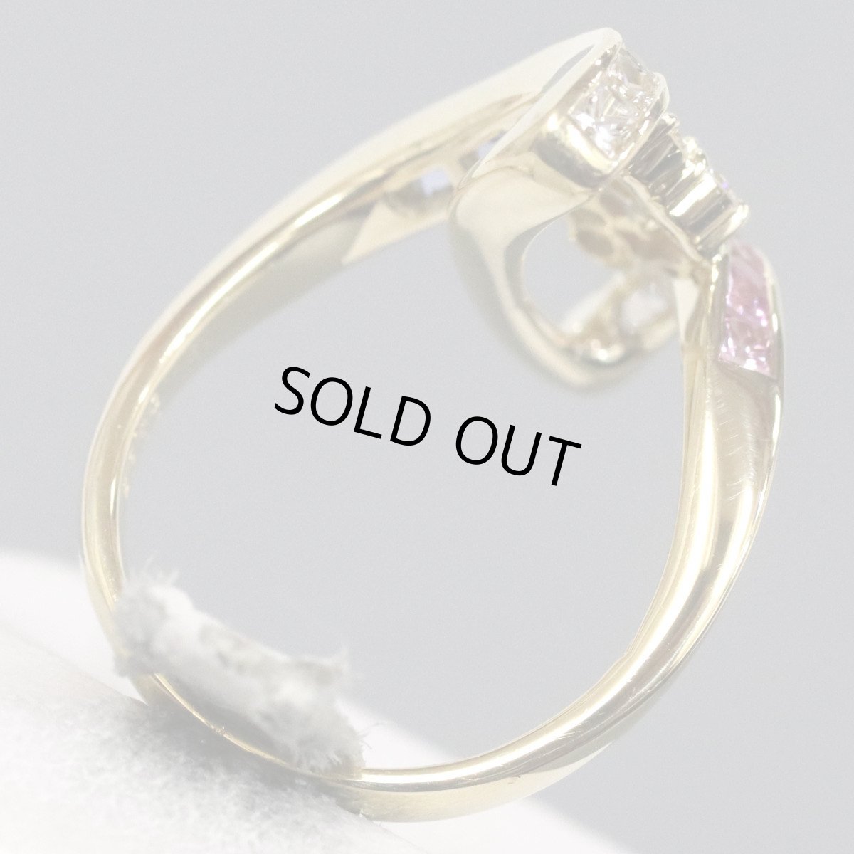 画像5: ジュネ 750サファイアダイヤモンドリング S0.88 D0.25 6.8g #11 (5)