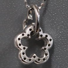 画像4: ポンテヴェキオ K18WGダイヤモンドペンダント スターモチーフ D0.11 3.4g (4)
