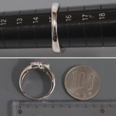画像8: 笠原真寿美 K18WGサファイアダイヤモンドリング ハートモチーフ 5.5g #15 (8)