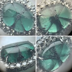 画像4: Pt900トラピッチェエメラルドダイヤモンドペンダントトップ E5.47 D1.40 7.5g ソーティング (4)
